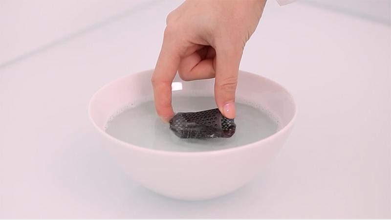 soaking the filter cage in water